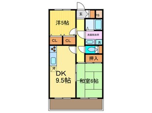 アヴェルデ十ケ坪の物件間取画像